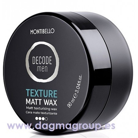 DECODE TEXTURE MEN MATT WAX 90ml - MONTIBELLO