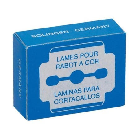 CAJA LAMINAS PARA CORTACALLOS CAJA DE 10U