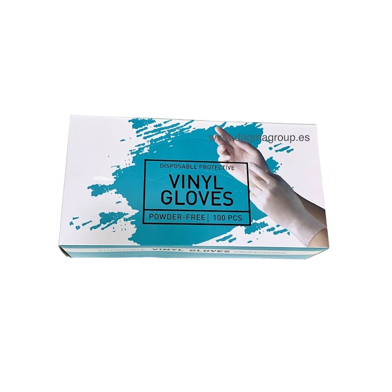 GUANTES DE VINILO TALLA S/M (100Uds) - DAGMAGROUP