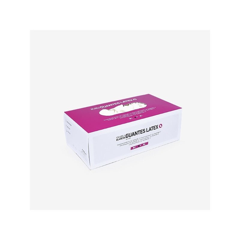 GUANTE LATEX TALLA L COLOR BLANCO BIFULL